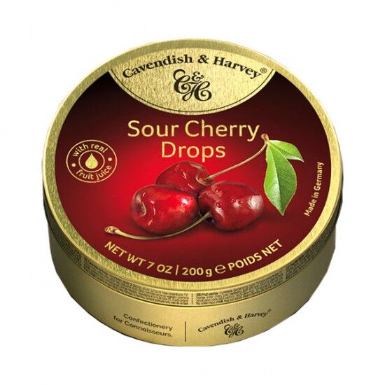 Cavendish & Harvey Sour Cherry Drops 9 x 200g Cavendish & Harvey Sour Cherry Drops 9 x 200g