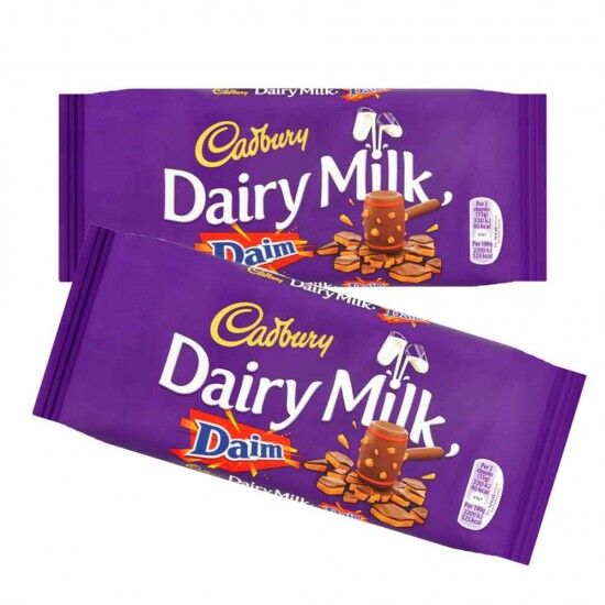 Cadbury Dairy Milk Daim Bar 18 x 120g Cadbury Dairy Milk Daim Bar 18 x 120g