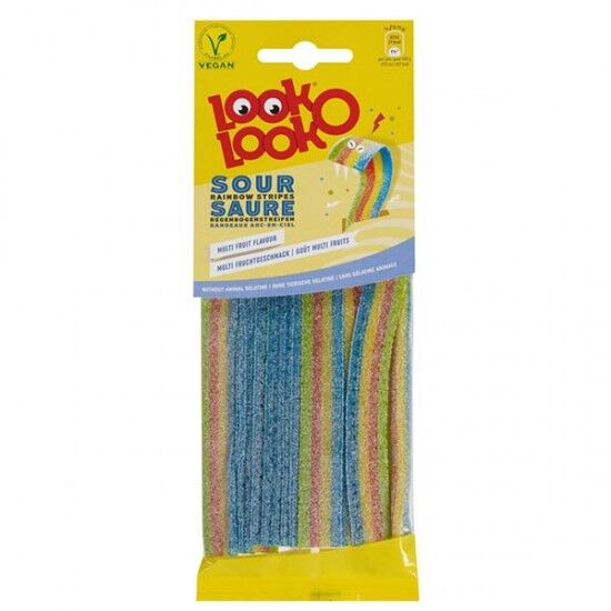 Look O Look Sour Rainbow Stripes 15 x 115g Look O Look Sour Rainbow Stripes 15 x 115g