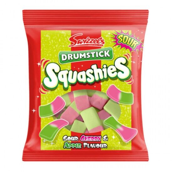 Swizzels Drumstick Squashies Sour Cherry & Apple 32 x 120g Swizzels Drumstick Squashies Sour Cherry & Apple 32 x 120g