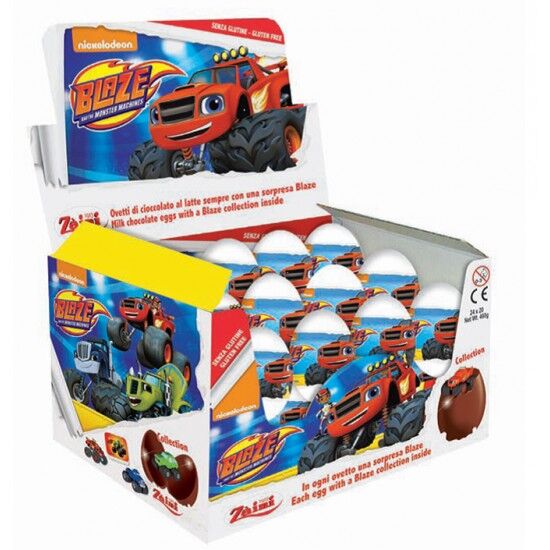 Zaini Blaze Chocolate Surprise Egg 24 x 20g Zaini Blaze Chocolate Surprise Egg 24 x 20g