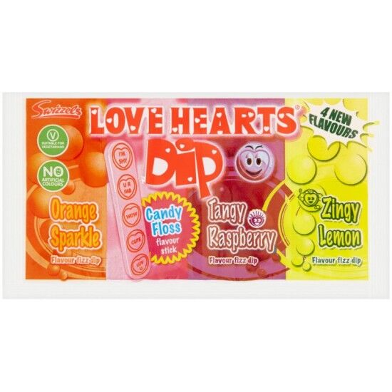 Love Hearts Dip: 36-Piece Box Love Hearts Dip: 36-Piece Box