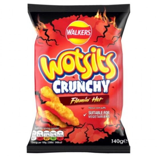Walkers Crunchy Flaming Hot 12 x 140g Walkers Crunchy Flaming Hot 12 x 140g