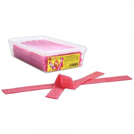 King Regal Sour Strawberry Belts 200 Pieces King Regal Sour Strawberry Belts 200 Pieces