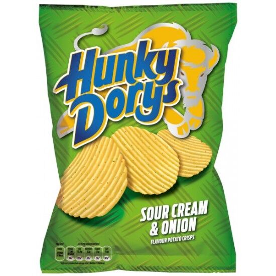 Hunky Dorys Sour Cream & Onion 12 x 135g - Planet Candy - Ireland's ...