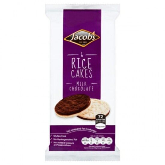 Jacob's Milk Chocolate Rice Cakes 16 x 90g Jacob's Milk Chocolate Rice Cakes 16 x 90g