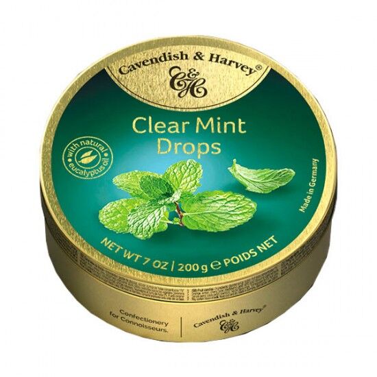 Cavendish & Harvey Clear Mint Drops 9 x 200g Cavendish & Harvey Clear Mint Drops 9 x 200g