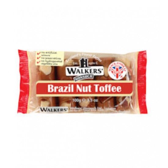 Walkers Brazil Nut Toffee Bar: 10-Piece Tray Walkers Brazil Nut Toffee Bar: 10-Piece Tray