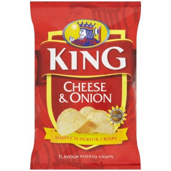 King Crisps Cheese & Onion 50 x 35g King Crisps Cheese & Onion 50 x 35g