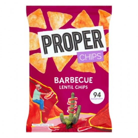 ProperChips Barbecue Lentil Chips 24 x 20g